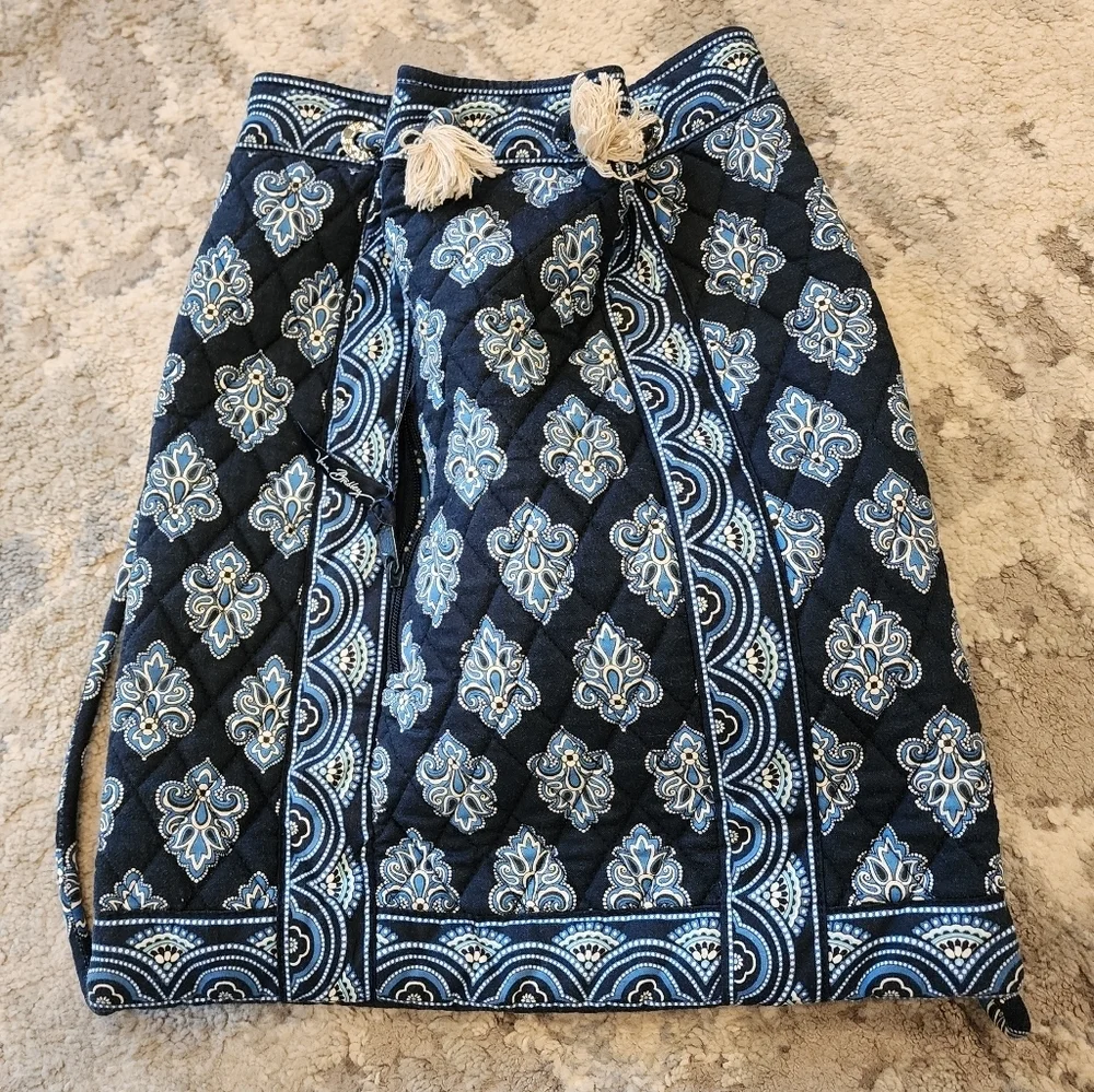 Vera‎ Bradley Blue Backsack backpack. 15